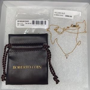 Roberto Coin Baby Cross Necklace.
